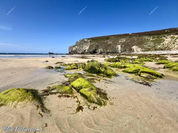 Photo Plage de Pen Hat : Vue grand-angle, de la partie droite de la Plage de Pen Hat 😍😎c, Tita’s Pictures, Camaret-sur-Mer, Plage de Pen Hat